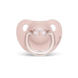 Suavinex Evolution Anatomical Pacifier 0-6M, Pink Whiskers