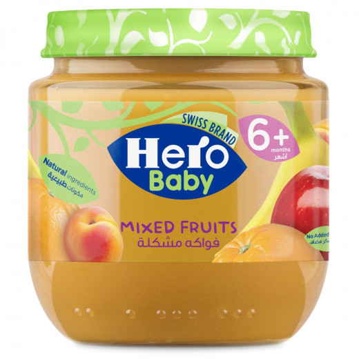 Hero Baby Fruit Puree Mixed Fruits, 125g