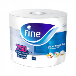 Fine Super Mega Roll Sterilized Paper Towels, 2 Ply, 750 Sheets