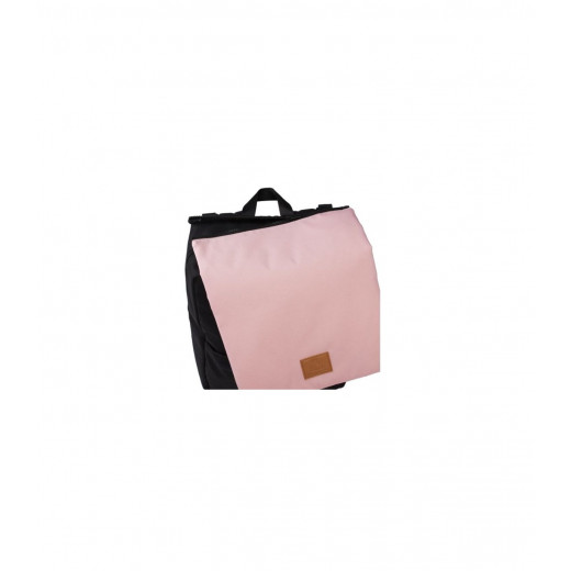My Bag's Backpack Reflap Eco Black / Pink