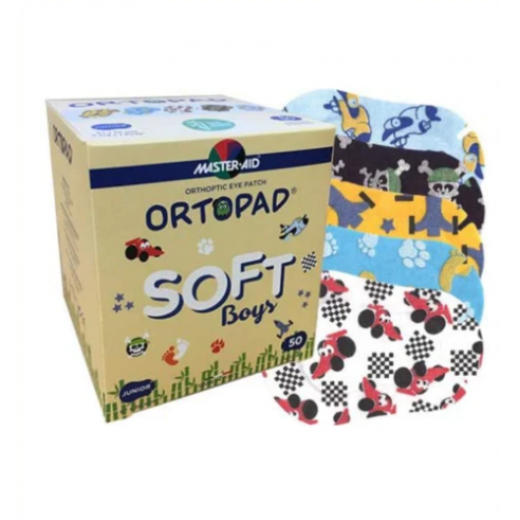 Master Aid Ortopad Soft Eye Patch Boy Regular Size, Age +4 Years, Boys