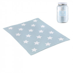 Cambrass - Baby Cotton Blanket 80 x100 x1 cm Star Blue