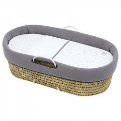 Cambrass - Quilted Basket Une Astra Grey 39x80x25 cm