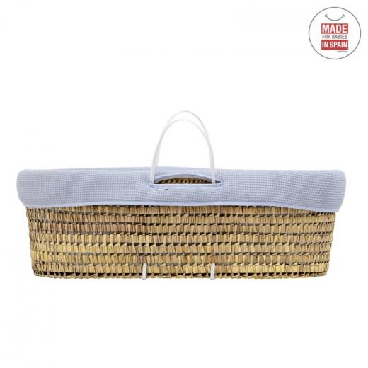 Cambrass - Quilted Basket Une Sky Blue 39x80x25 cm