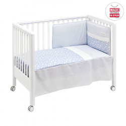 Cambrass - Set 2 Pcs.bedspread W/s Cot 70 Star Blue 70x140x3 cm