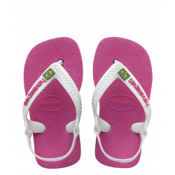 Havaianas Baby Brasil Logo II- Hollywood Rose Size 21