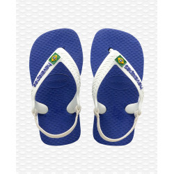 Havaianas Baby Brasil Logo II Marine Blue Size 19