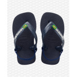 Havaianas Baby Brasil Logo II Navy Blue/citrus Yellow Size 20