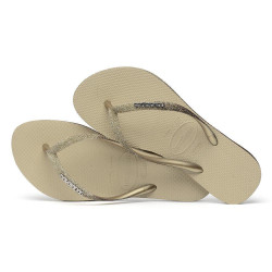 Havaianas Hav Slim Sparkle Sand Grey, Size 35/36