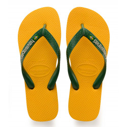 Havaianas Kids Flipflops Brasil Logo Banana Yellow Size 25-26