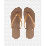 Havaianas Kids Slim Shiny Rose Gold Size 25-26