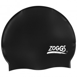 Zoggs Easy Fit Silicone Swimming Cap - Black