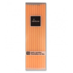 Rainbow Moment Slim Candles Orange(10 Pcs)