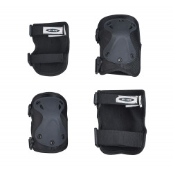 Micro Knee/ Elbow Pad Medium Black Set