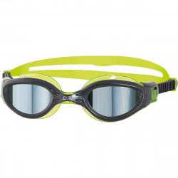 Zoggs Junior Phantom Elite Mir Goggle, Silver/Lime