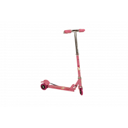 Scooter With Front and Back Wheels, Pink