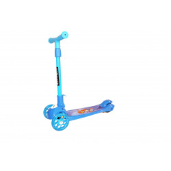 Scooter With two Front Wheels and One Back Wheel, Blue