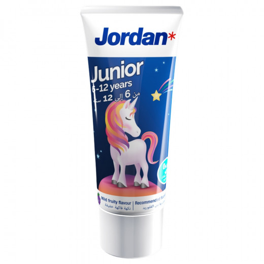 Jordan Junior Toothpaste 6-12 years mild fruity flavor 50 ml, Assorted