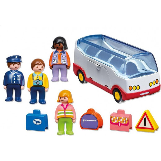 Playmobile 1.2.3 Airport Shuttle Bus