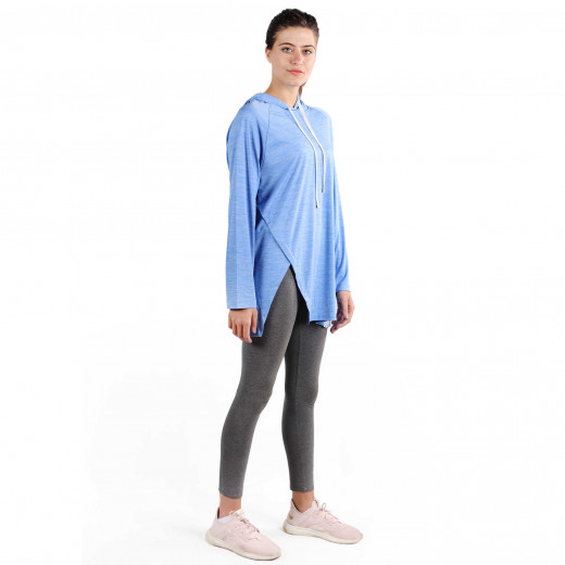 RB Women's Squat Hoodie , Free Size, Blue