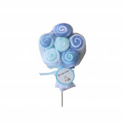 Snugly Baby 12 Pcs Lollipop Washcloth Gift Set - Blue