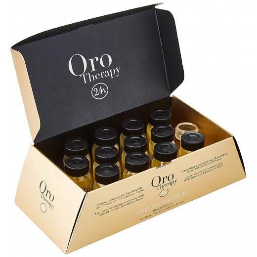 Fanola Oro Puro Argan Concentrate Lotion Keratin, 10 ml, 12 pcs