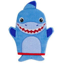 Stephen Joseph Bath Mitt Dark Shark