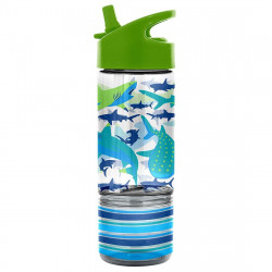 Stephen Joseph Flip Top Bottle with  Snack Container Shark