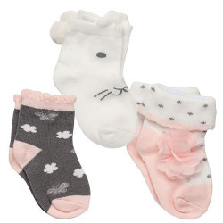 Stephen Joseph Boxed Socks Set Bunny