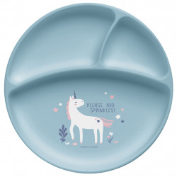 Stephen Joseph Silicone Baby Plate Unicorn