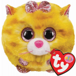 TY  Tabitha Cat Puffies Plush Toy, Multicoloured, 7cm