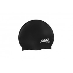 Zoggs Junior Silicone Cap Blak