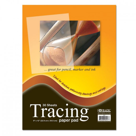 Bazic Tracing Paper Pad 30 Sheets