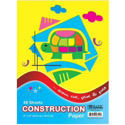 Bazic Construction Paper 48 Sheets