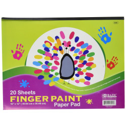 Bazic Finger Paint Paper, 20 Sheets