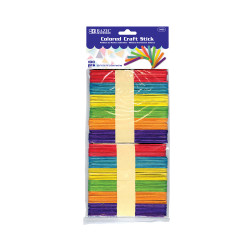 Bazic Colored Craft Stick (100 / Pack)