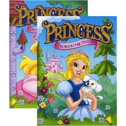 Bazic Princess Foil & Embossed Coloring & Activity Book