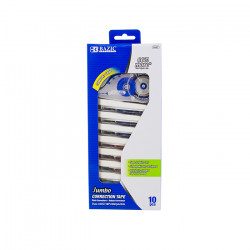 Bazic Jumbo Correction Tape with Grip (10/P)