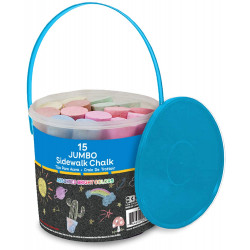 Bazic Jumbo Color Tizas (15/cubo)