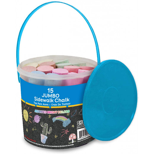 Bazic Jumbo Color Tizas (15/cubo)