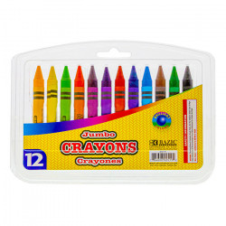 Bazic 12 Color Premium Jumbo Crayons