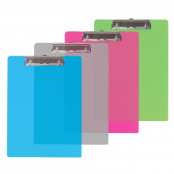 Bazic Standard Size Plastic Clipboard W/ Low Profile Clip