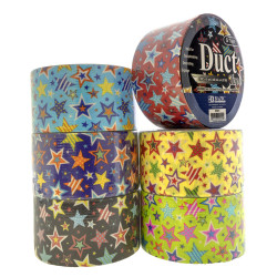 Bazic 1.88" X 5 Yards Star Series Duct Tape1 pk Assorted