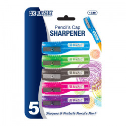 Bazic Pencil's Cap Sharpener (5/Pack)