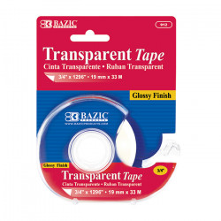 Bazic Transparent Tape With Dispenser