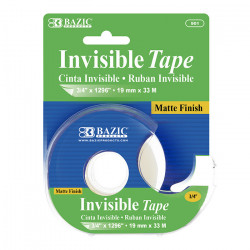 Bazic Invisible Tape With Dispenser