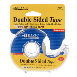 Bazic Double Sided Permanent Tape In Dispenser