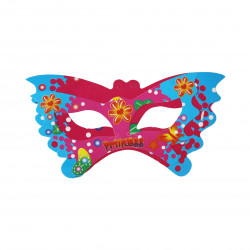 Happy Birthday Party Face Eye Mask Pack of 11- Colored Princess Design