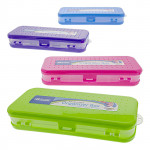 Bazic Plastic Pencil Case, Bright Color , 1 pk , Assorted