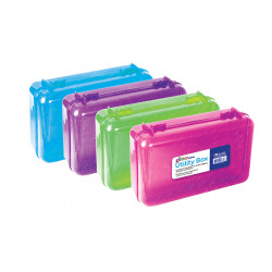 Bazic Glitter Bright Color Multipurpose Utility Box , 1 Pk , Assorted